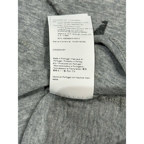 Hugo Boss Orange Label Sz XL Shirt Men's Gray Graphic Cotton T-Shirt Classic - Picture 6 of 8